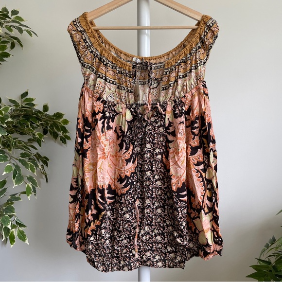 NEW Free People Bali Mariposa Slip Dress In Black Combo - Picture 12 of 15